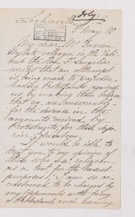 Letter, 5 May 1880