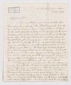 Letter, 9 March 1852