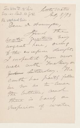 Letter, 3 July 1893