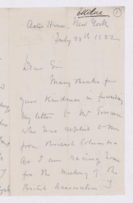 Letter, 28 July 1882