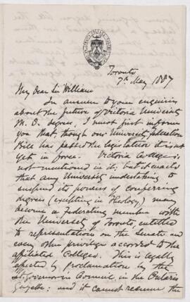Letter, 7 May 1887