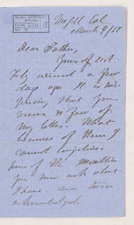 Letter, 4 March 1857