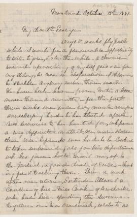 Letter, 15 October 1881