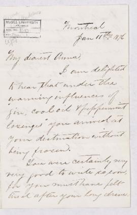 Letter, 11 January 1876