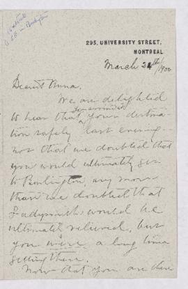 Letter, 24 March 1900