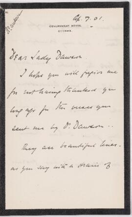 Letter, 7 April 1901