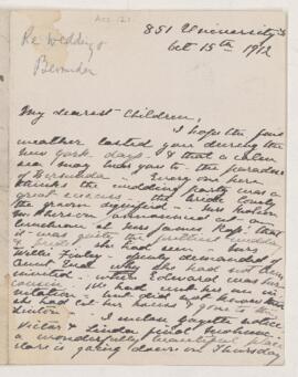 Letter, 15 October 1912