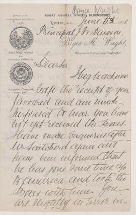 Letter, 6 June 1876