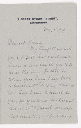 Letter, 5 December 1899