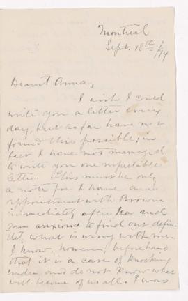 Letter, 18 September 1894