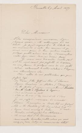 Letter,  April 1879