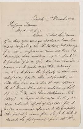 Letter, 3 March 1870