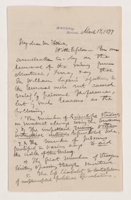 Letter, 17 March 1877