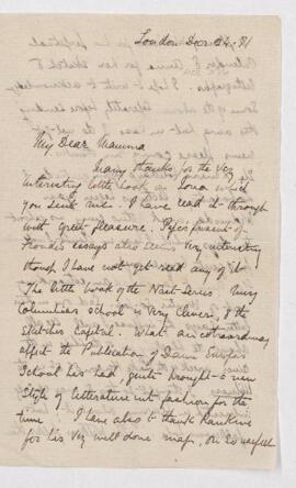 Letter, 24 December 1871