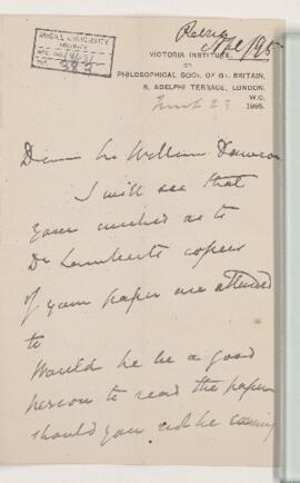 Letter, 23 March 1895
