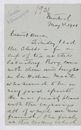 Letter, 3 May 1901