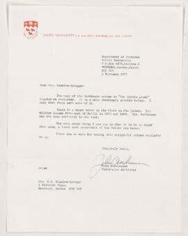 Letter, 6 February 1974