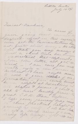 Letter, 10 July