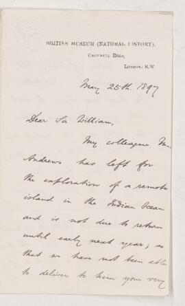 Letter, 25 May 1897