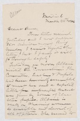 Letter, 25 March 1906