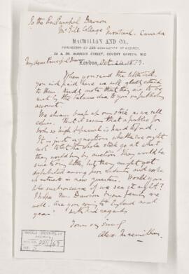 Letter, 24 October 1879