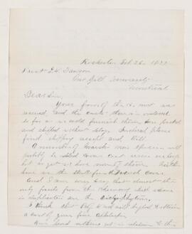 Letter, 26 February 1877