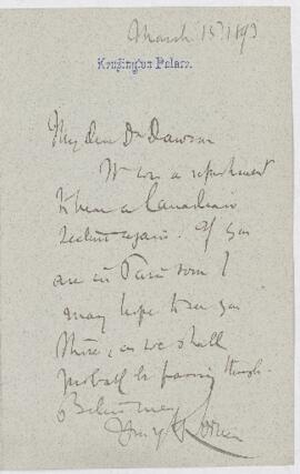 Letter, 15 March 1893