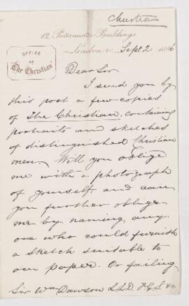 Letter, 2 September 1886