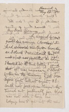 Letter, 30 August 1871