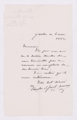 Letter, 4 March 1882