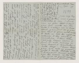 Letter, 1 September 1899