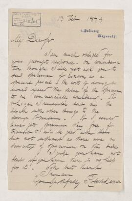 Letter, 13 February 1879