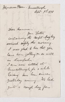 Letter, 1 September 1870