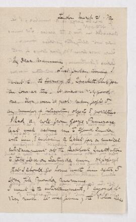 Letter, 21 March 1872