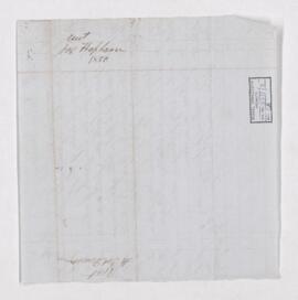 Account, 7 June 1850