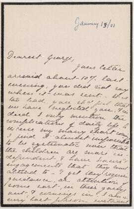 Letter, 13 January 1901