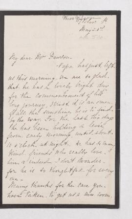 Letter, 23 May