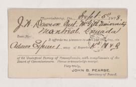 Letter, 5 September 1878