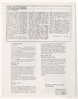 Student Activities: Political Agitation, 1971-1972