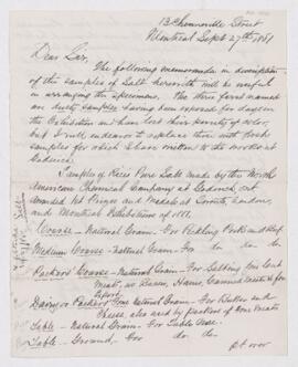 Letter from R.G. Starke to B.J. Harrington, written from Montreal.