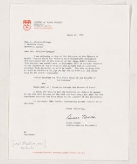 Letter, 24 March 1976