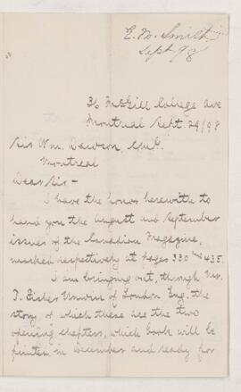 Letter, 29 September 1898