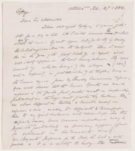 Letter, 27 February 1882