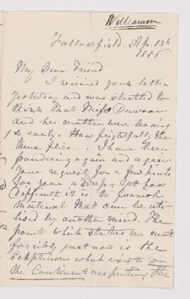 Letter, 13 April 1886