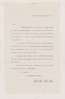 Letter, 1 May 1882