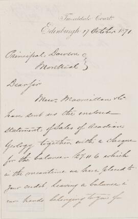 Letter, 17 October 1871