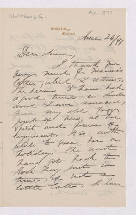 Letter, 24 June 1891