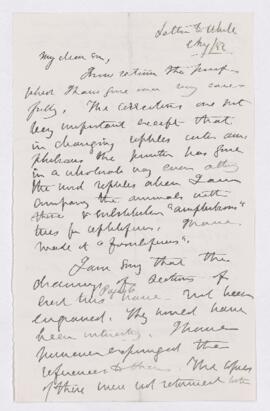 Letter, August 1882