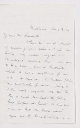 Letter from E.S. Dana to B.J. Harrington.
