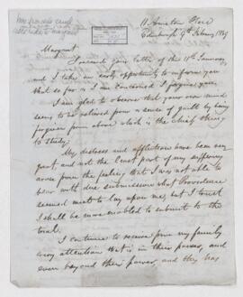 Letter, 9 February 1849